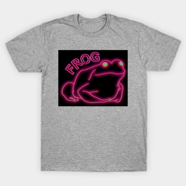 stupid frog neon frog T-Shirt by FandomizedRose